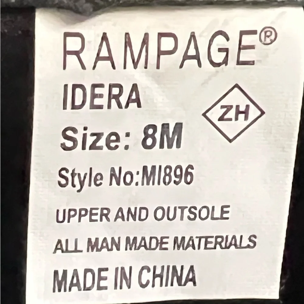 Rampage Black Knee-High Women’s Boots Size 8 - Picture 4 of 6